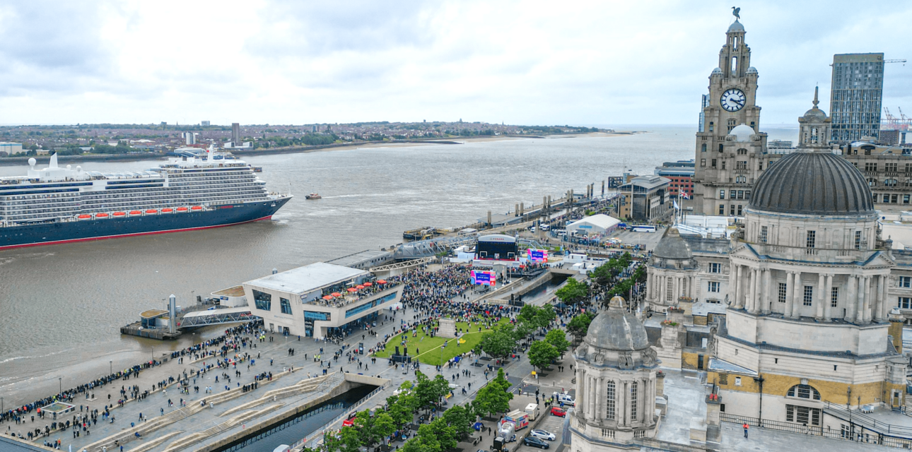 Photo of the Queen Anne ship alongside the Taylor Swift Concert area