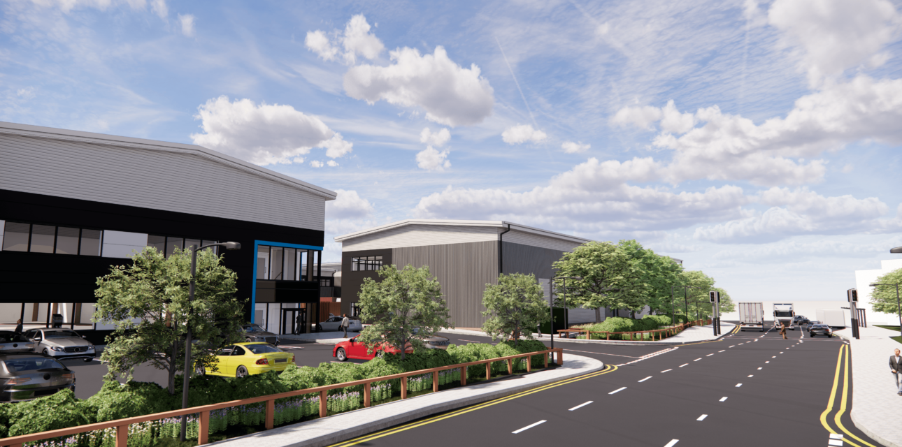 CGI of the proposed Halo West development - Liverpool Road view